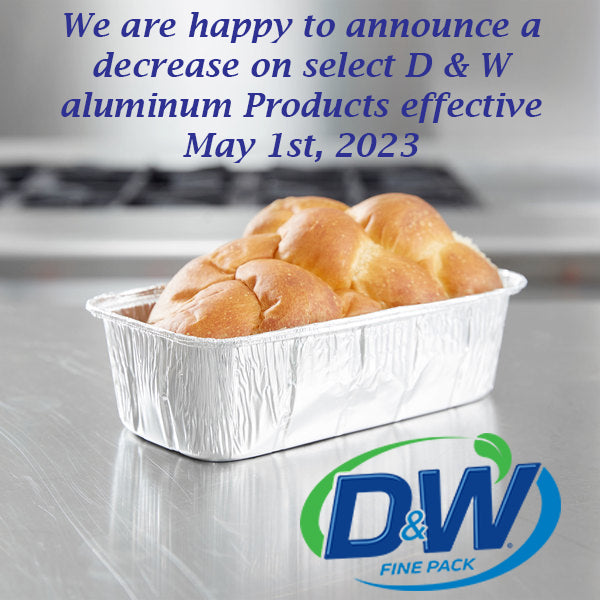 We are happy to announce a price decrease on select aluminum products