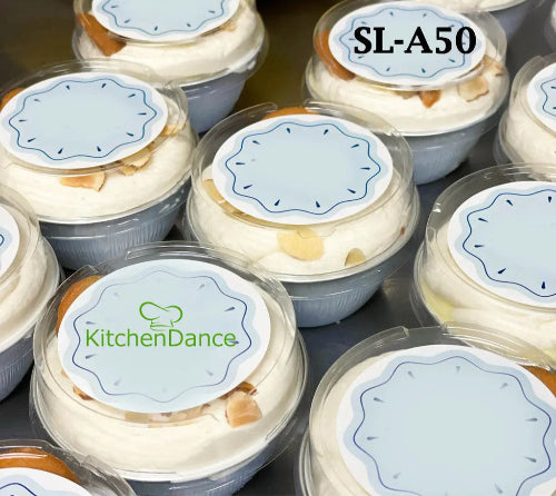 Plastic lid for 4 oz. Colored Foil Ramekins / Baking Cups   #PL-A50 KitchenDance