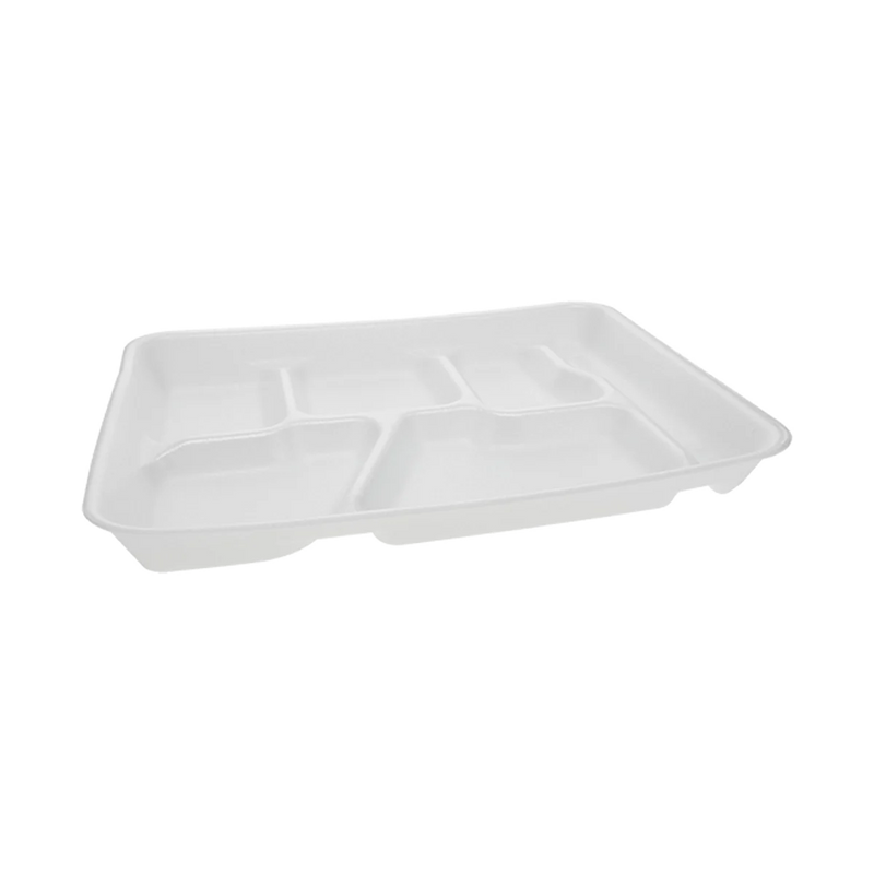 6-Compartment School Lunch Tray - Sleeve of 125 - #0TH10601SGBX