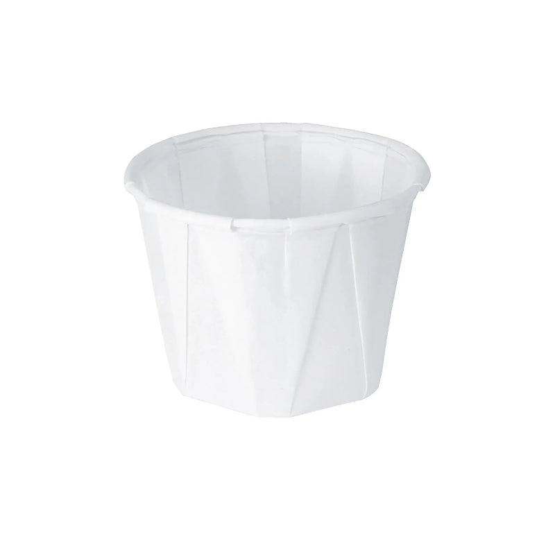 Dart ProPlanet 1 oz. White Compostable Soufflé Cup - Sleeve of 250 - #100-2050
