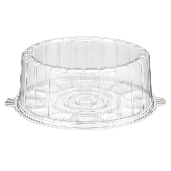 8" Two-Piece Single Layer Plastic Round Cake Container - #1008SCL