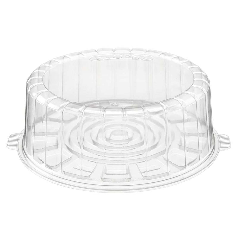 9" Two-Piece Single Layer Plastic Round Cake Container - #1009SCL