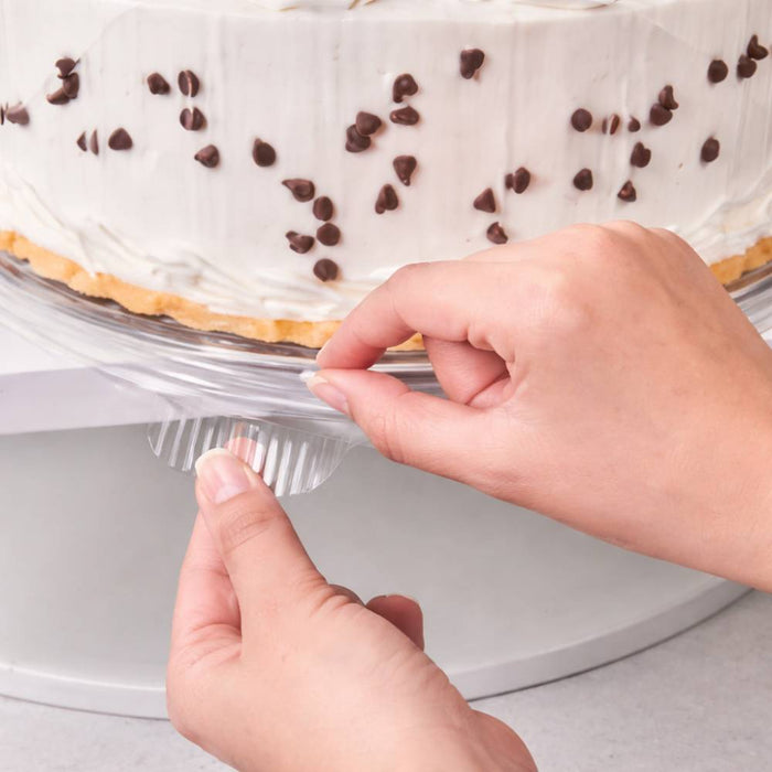 10" Plastic 2-Piece Double Layer Cake Container - #1010CL