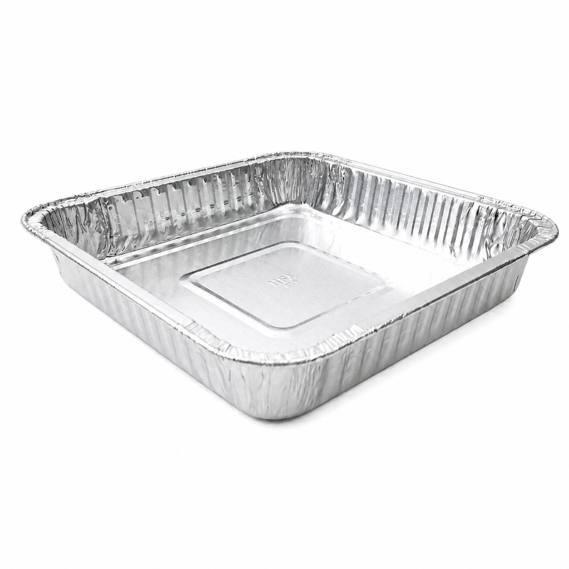 Molde para pasteles desechable de aluminio cuadrado de 9" n.º 1100NL