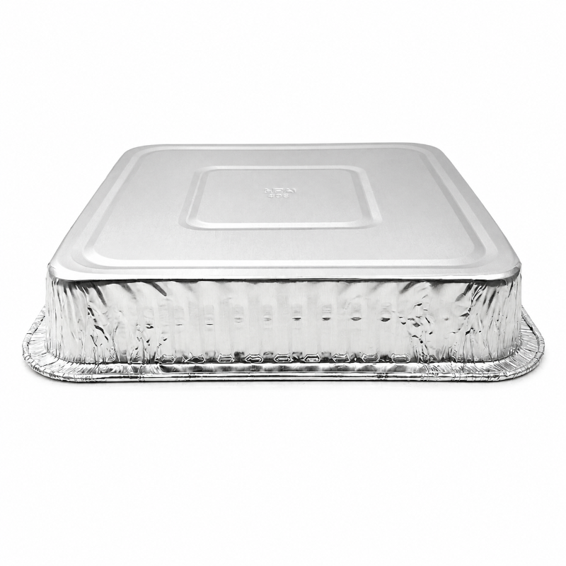 Molde para pasteles desechable de aluminio cuadrado de 9" n.º 1100NL