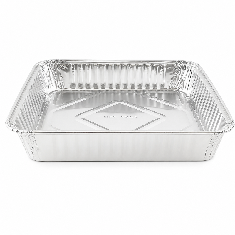 Molde para hornear desechable de aluminio cuadrado de 8" - N.° 1155NL