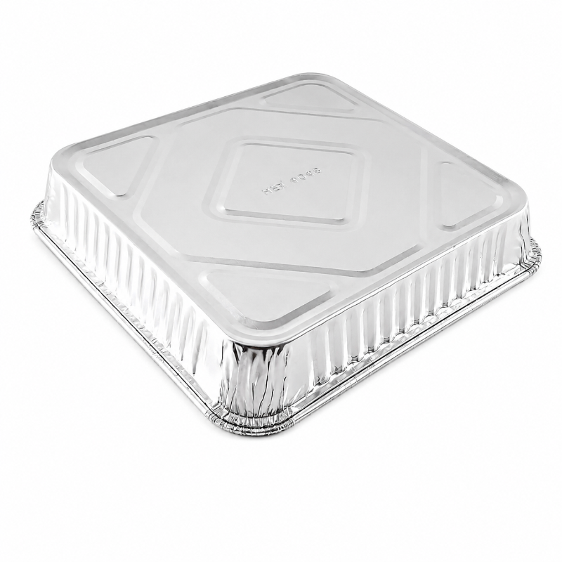 Molde para hornear desechable de aluminio cuadrado de 8" - N.° 1155NL