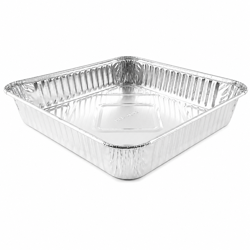 Molde para hornear desechable de aluminio cuadrado de 8" - N.° 1155NL