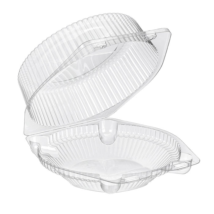 6" Plastic High Dome Clamshell Pie Container - #CPC116