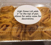 Disposable  Aluminum Foil 1/4  Sheet Cake Pan with Plastic Lid  #1200P D&W Fine Pack