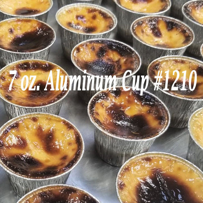 7 oz. Disposable Aluminum Foil Cake & Dessert Cups   #1210NL