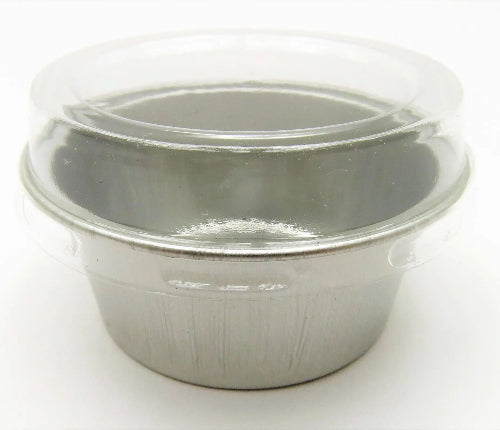 1½ oz. Colored Foil Cups with Plastic Lids #A45P KitchenDance