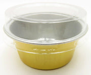 1½ oz. Colored Foil Cups with Plastic Lids #A45P KitchenDance