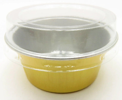 1½ oz. Colored Foil Cups with Plastic Lids #A45P KitchenDance