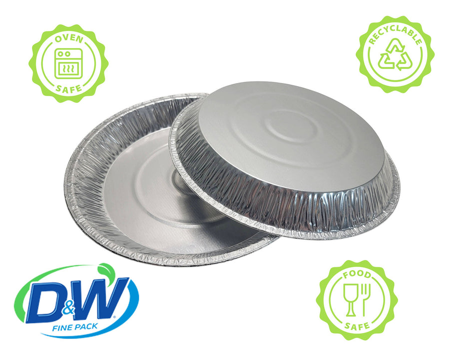 D & W Fine Pack 12" Disposable Aluminum Foil Pie Pan  #1257