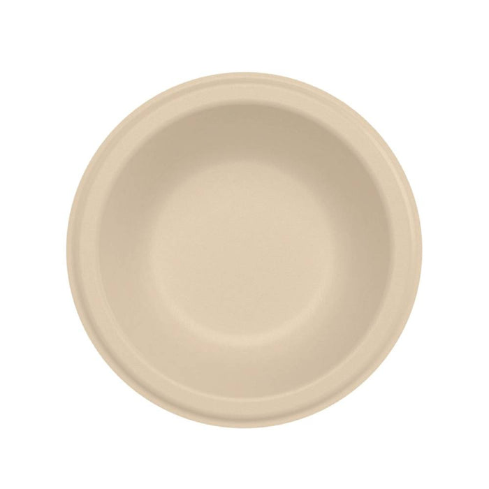 12 oz. Round PFAS-Free Fiber Bowl, Natural - #12FBRB