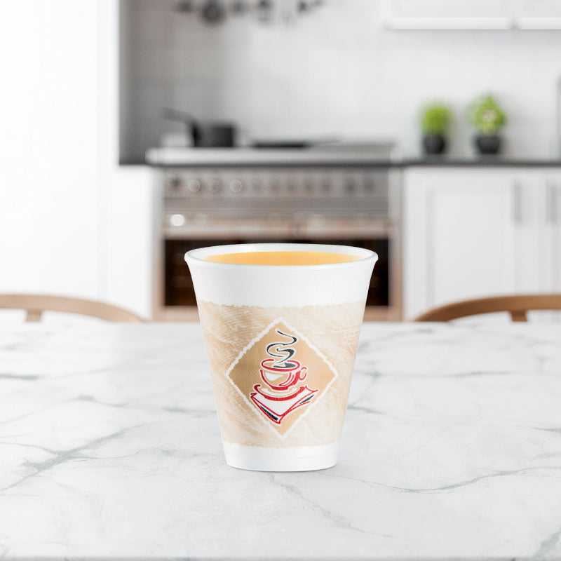 Café G® Red 12 oz. EPS Foam Cup - Sleeve of 20 - #12X16G