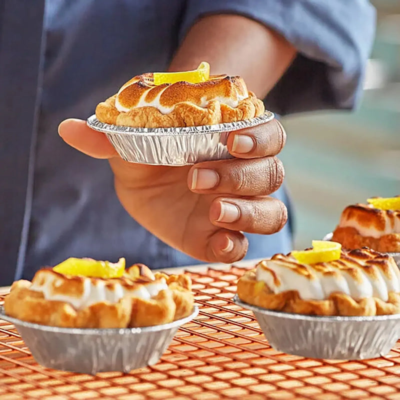 D & W Fine Pack - 3⅜" Disposable Aluminum Foil Tart Pan -  #A90 D&W Fine Pack