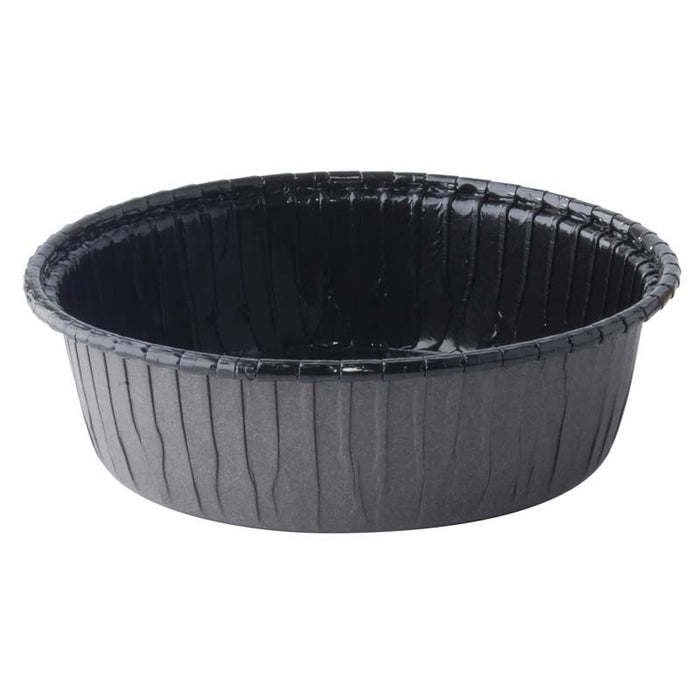 8 oz. Round Ovenable Paperboard Baking Rolled Rim Cup - #13810