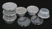 Disposable Plastic Lid for 4 oz. Aluminum Foil Cup  #P1400 HFA Inc. -- Handi-foil of America