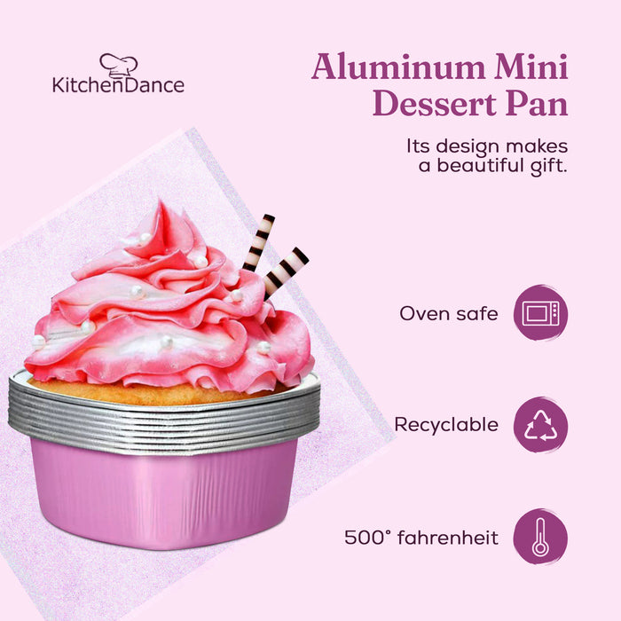 Disposable Mini Heart Shaped Foil Pan with Plastic Lid   #3055P