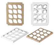 Reversible 1 Dozen Standard Cupcake Insert for 14 x 10 Boxes - Pack of 10 - #1498 BRP Box shop