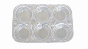Disposable Aluminum Foil 6 Cup Muffin Pan  #1500 Durable Packaging