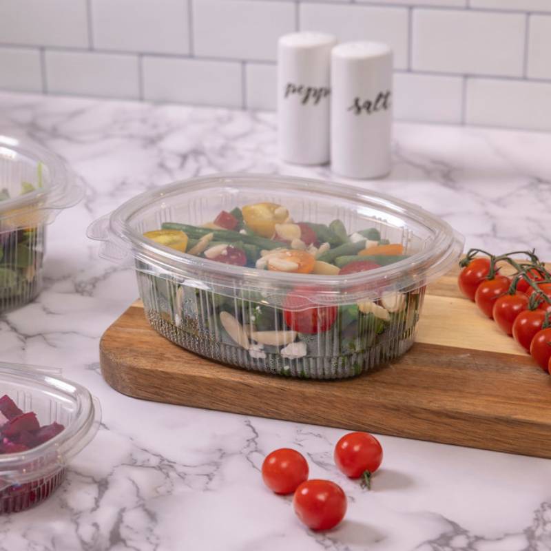 48 oz. RPET Hinged Lid Deli Container - #YCA910480000