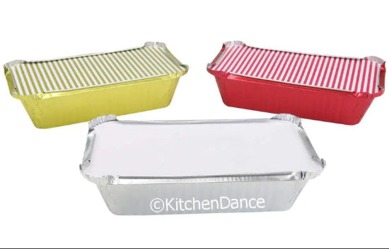 disposable aluminum foil 1½ lb. loaf pan, baking pan, carryout pan, takeout pan, food container with board lid