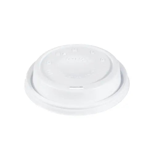 Dart 12-24 oz. White HIPS Plastic Cappuccino Lid - Sleeve of 100 - #16EL Dart Container
