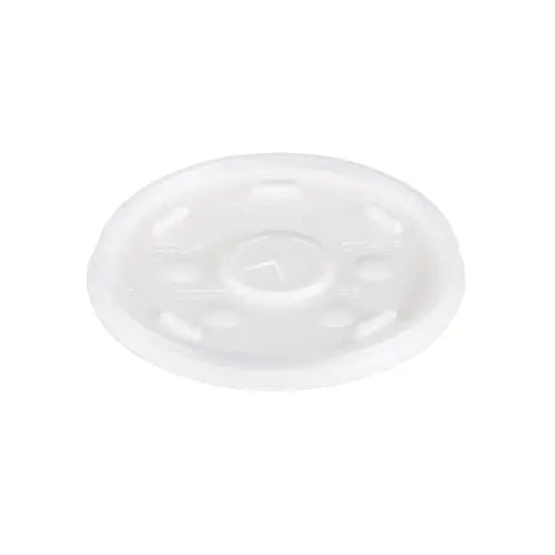 Dart 12-24 oz. Translucent HIPS Plastic Straw-Slotted Lid - Sleeve of 100 - #16SL