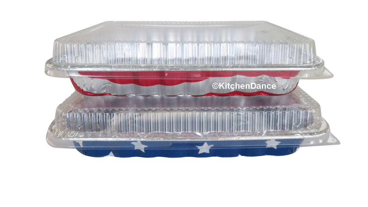 disposable aluminum foil July 4th. holiday baking pans 