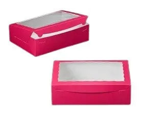 14 x 10 x 4" Colored Lock Tab Bakery Box - Pack of 10  #14104W BRP Box shop