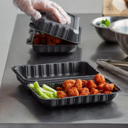 9 x 6 x 3 MFPP 1 Compartment Hinged Take Out Containers D&W Fine Pack
