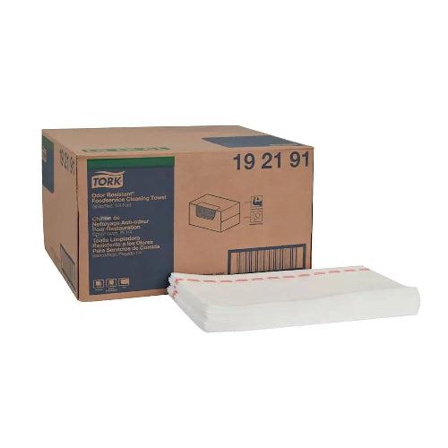 Tork 1/4 Fold Odor Resistant Foodservice Cleaning Towel - #192191 - KitchenDance