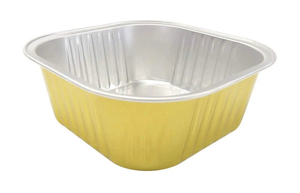 11 oz Colored Square Aluminum Foil Dessert Pans - #A24NL KitchenDance