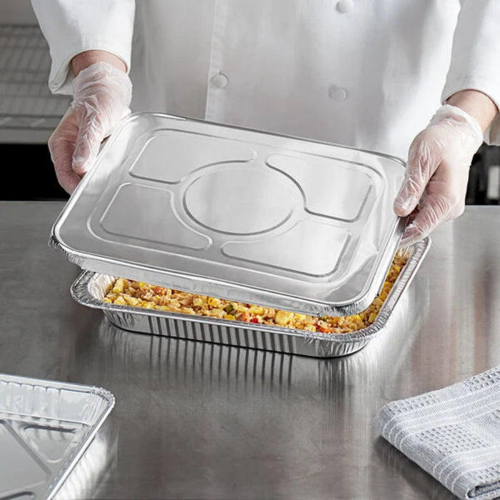 Tapas de aluminio desechables para ollas de vapor de tamaño medio - N.º 8200