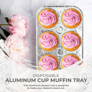 Disposable Aluminum Foil 6 Cup Muffin Pan  #1500 Durable Packaging