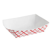 2-1/2 lb. compostable food tray in white background