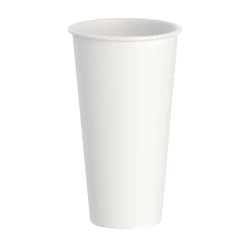 20 oz. White Double Walled Paper Hot Cup - Sleeve of 30 - #DWTG20W Dart Container