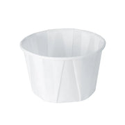 Dart ProPlanet 2 oz. White Squat Treated Paper Soufflé Cup - Sleeve of 250 - #200-2050 Dart Container