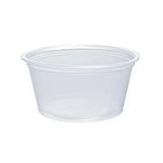 Dart 2 oz. Contact Clear PP Plastic Portion Container - Sleeve of 125 - #200PC Dart Container