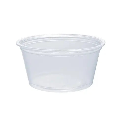 Dart 2 oz. Contact Clear PP Plastic Portion Container - Sleeve of 125 - #200PC Dart Container