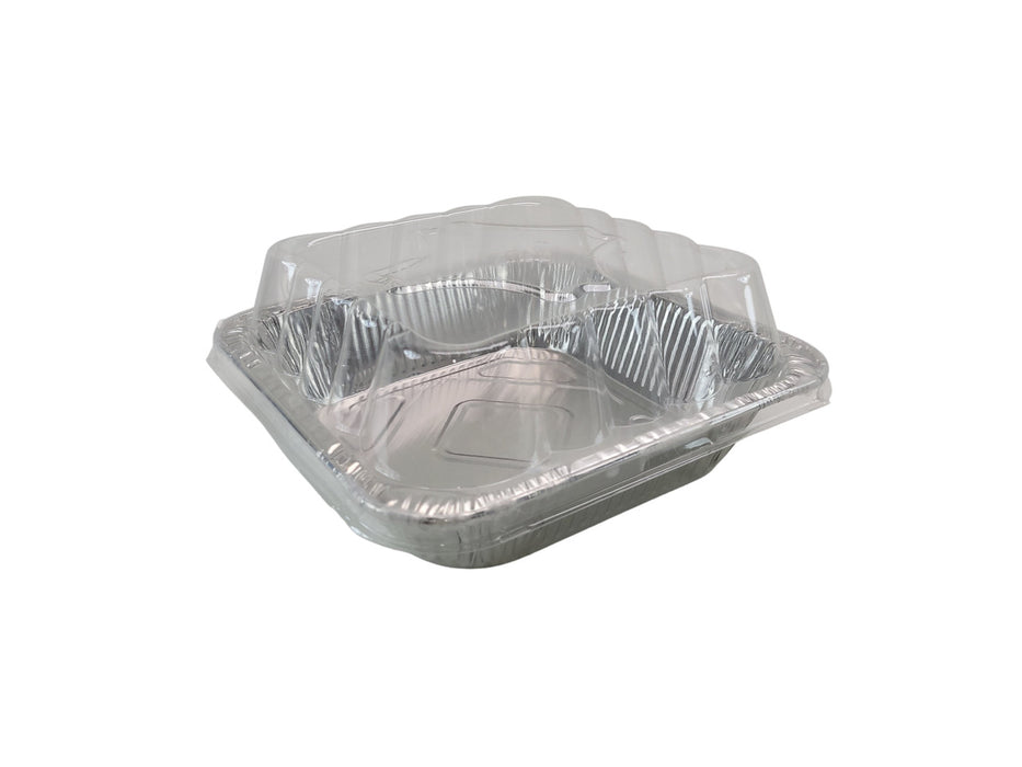 10" Square Roasting or Cake Pan with Plastic Dome Lid   #3600P