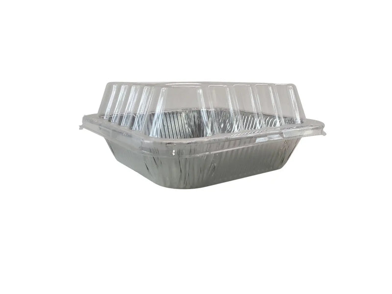 10" Square Roasting or Cake Pan with Plastic Dome Lid   #3600P Durable Packaging
