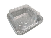 10" Square Roasting or Cake Pan with Plastic Dome Lid   #3600P Durable Packaging