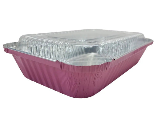Plastic lid for Colored 1½ lb. Shallow Foil Oblong Pan - #PL-6417 KitchenDance