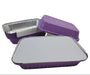 Colored Disposable Aluminum 1½ lb. Shallow Oblong Pan with Board Lid #6417L KitchenDance
