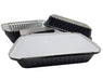Colored Disposable Aluminum 1½ lb. Shallow Oblong Pan with Board Lid #6417L KitchenDance