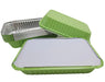 Colored Disposable Aluminum 1½ lb. Shallow Oblong Pan with Board Lid #6417L KitchenDance